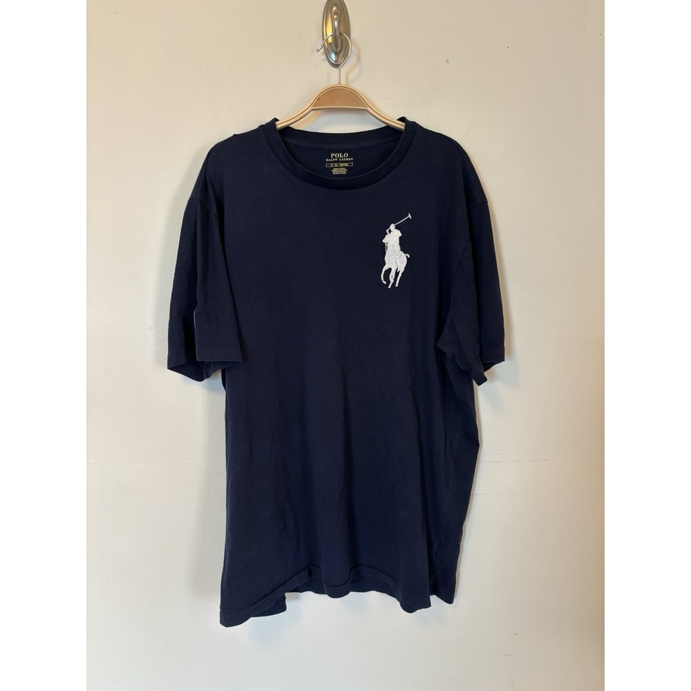 Polo Ralph Lauren Men's Big Pony #3 T-Shirt LT Blue 100% Cotton Preppy